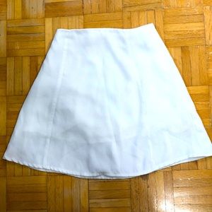 White A line skirt